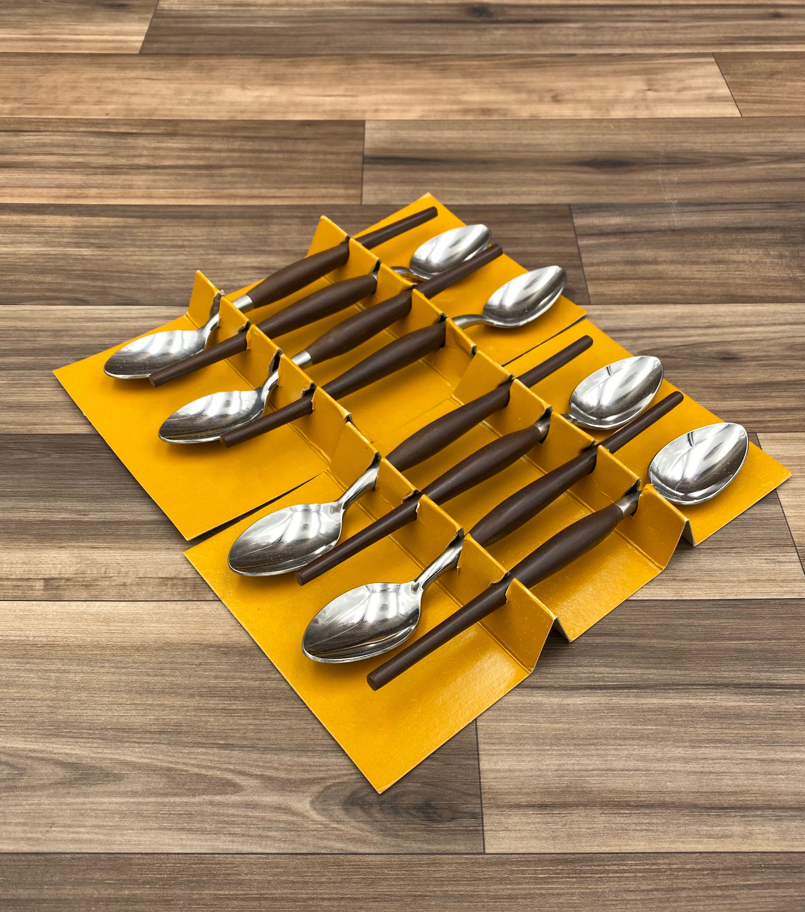 Danish Modern flatware Set, Cold Drink Spoons, Iced tea spoons, Foodie Gift