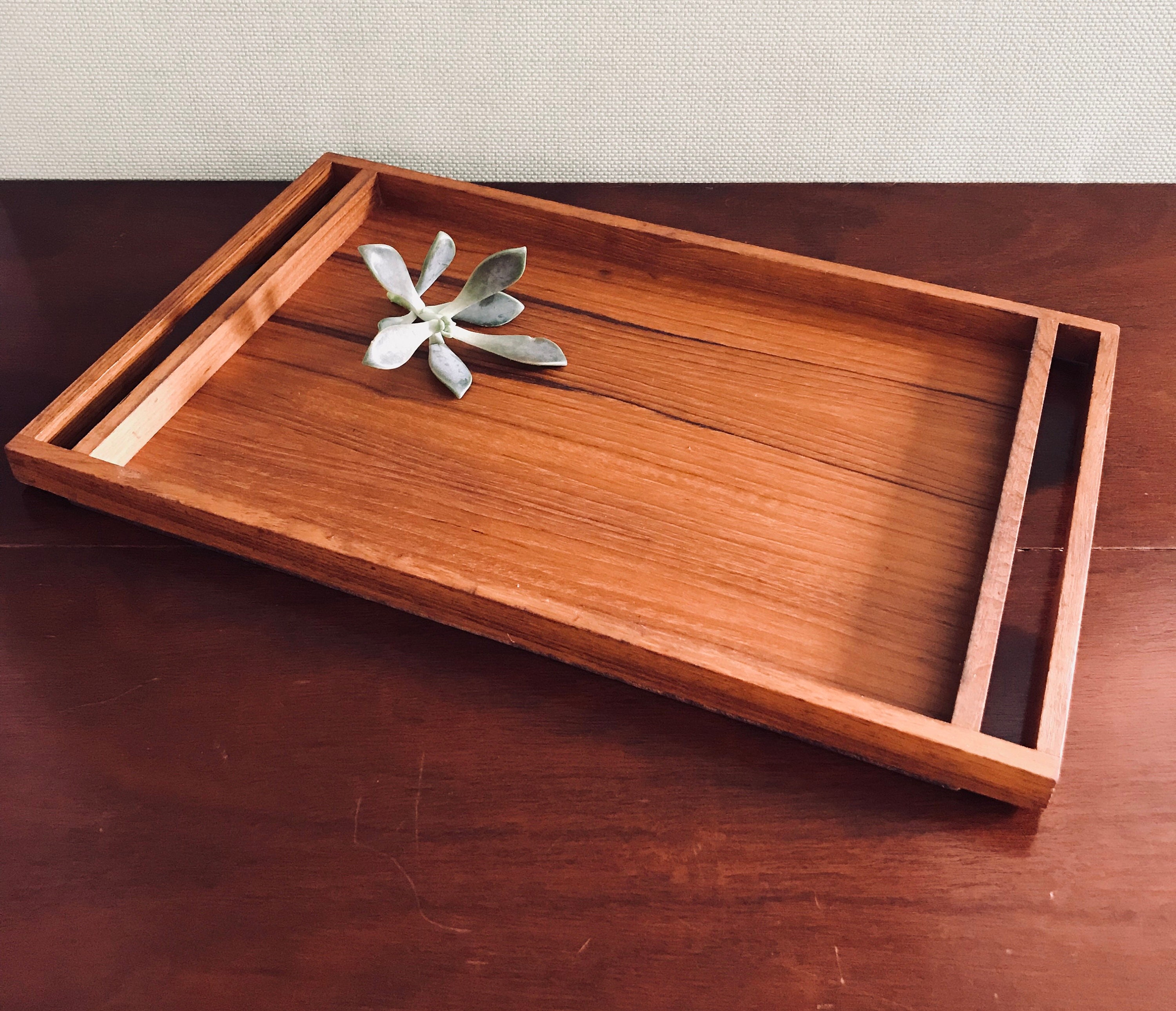 Selandia Teakwood Tray, Danish Modern Serving Tray, Vintage Serving