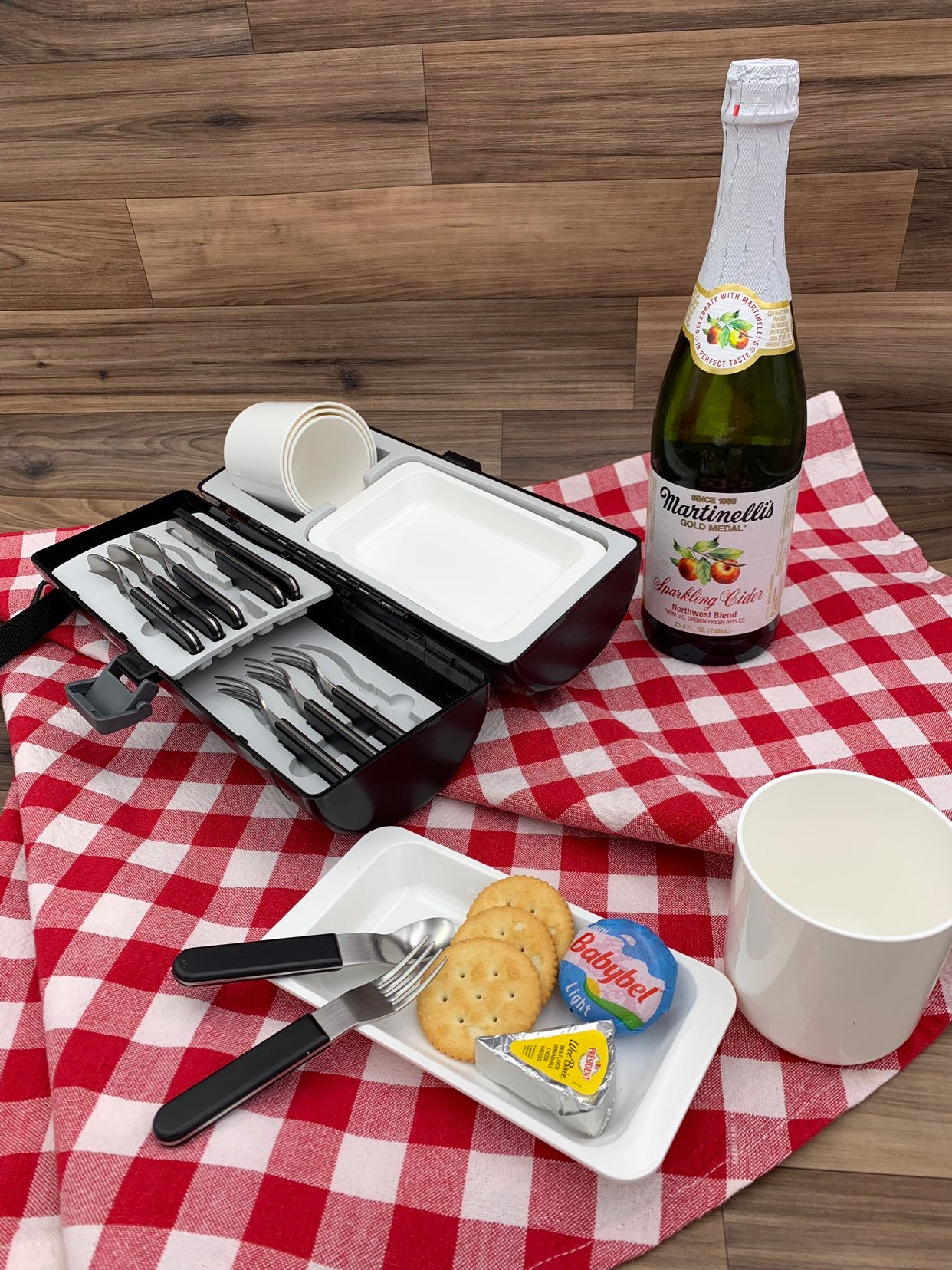 Retro Picnic Capsule, TwinBird Picnic Dish set in a carrying Capsule