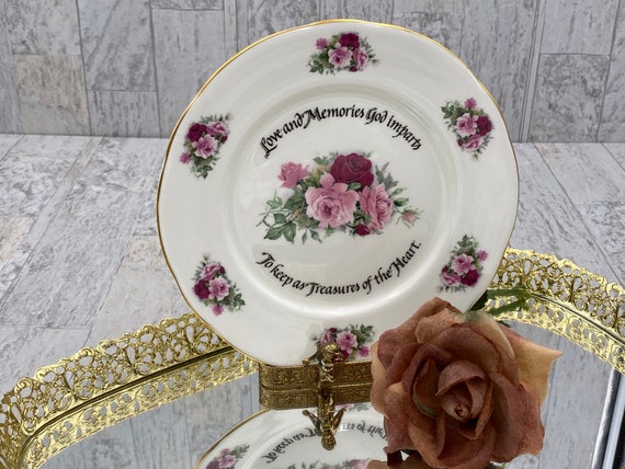 Rose Decorator plate, Duchess China Wall plate, dessert server Tea Party