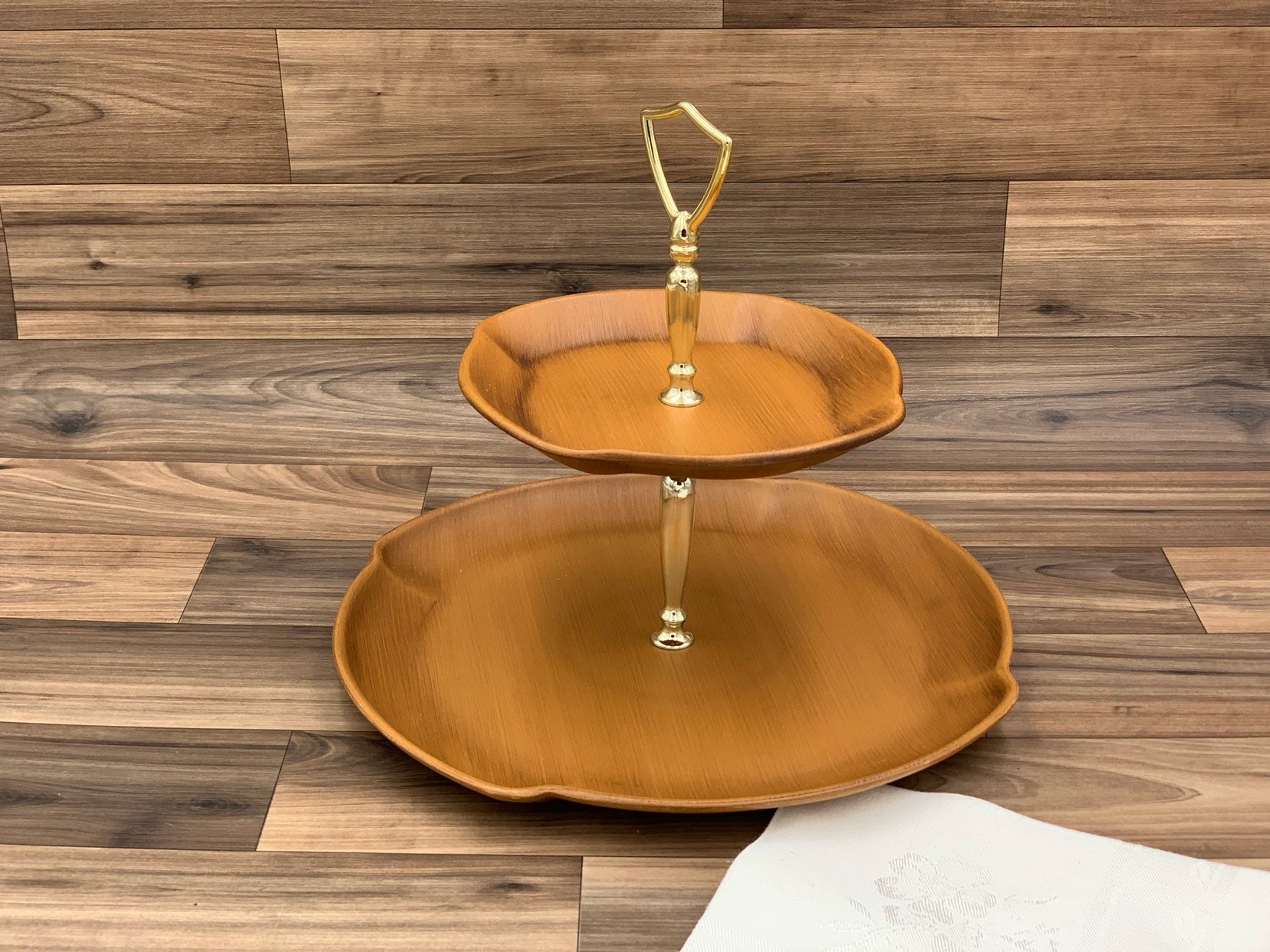 Tiered Serving tray Appetizer tray Rustic Home decor Tiered tray