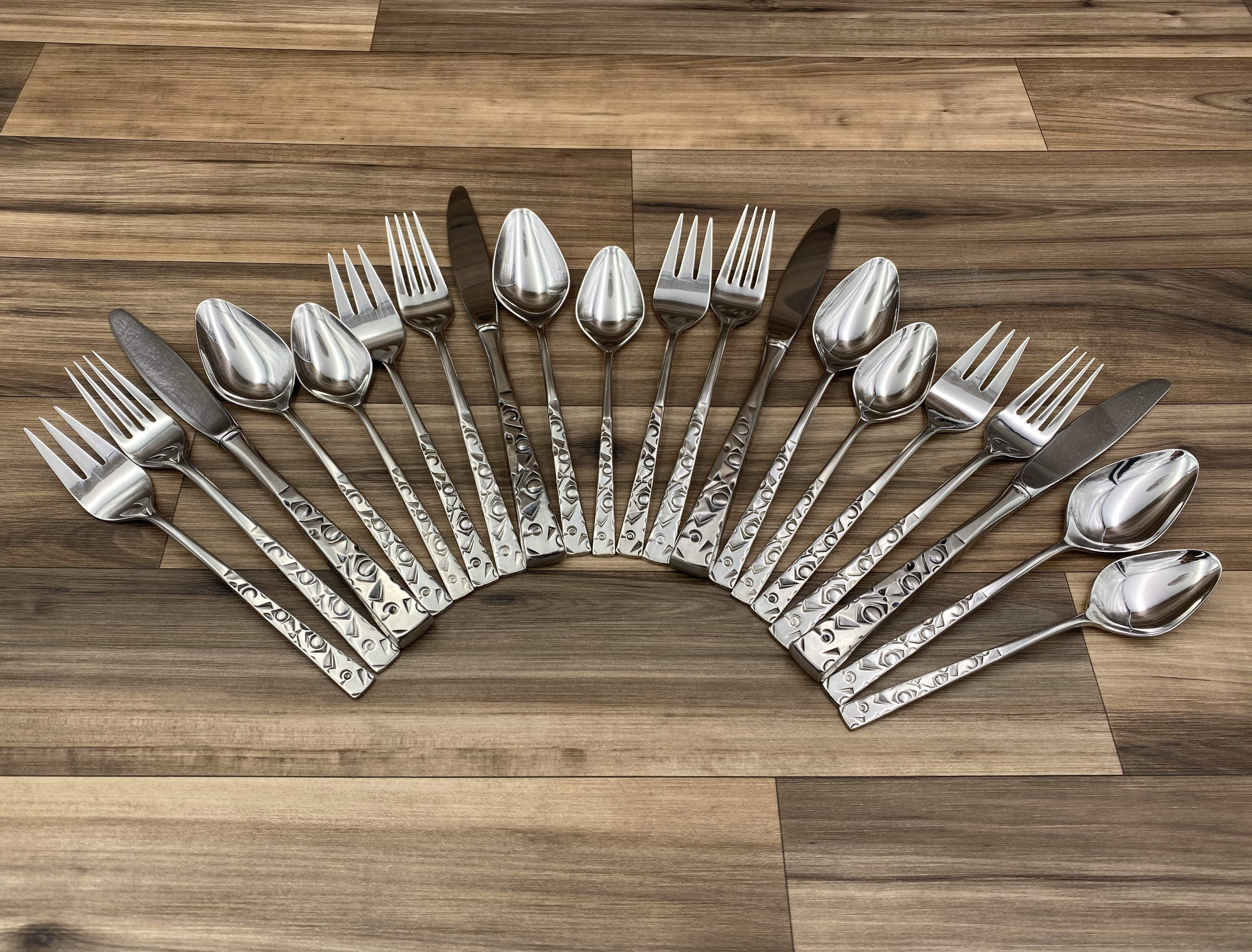 RARE Mid Century Stainless Flatware, Navaho by International Silver