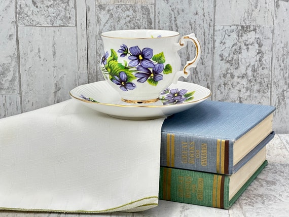 Vintage Floral Teacup Elizabethan Bone china, violets