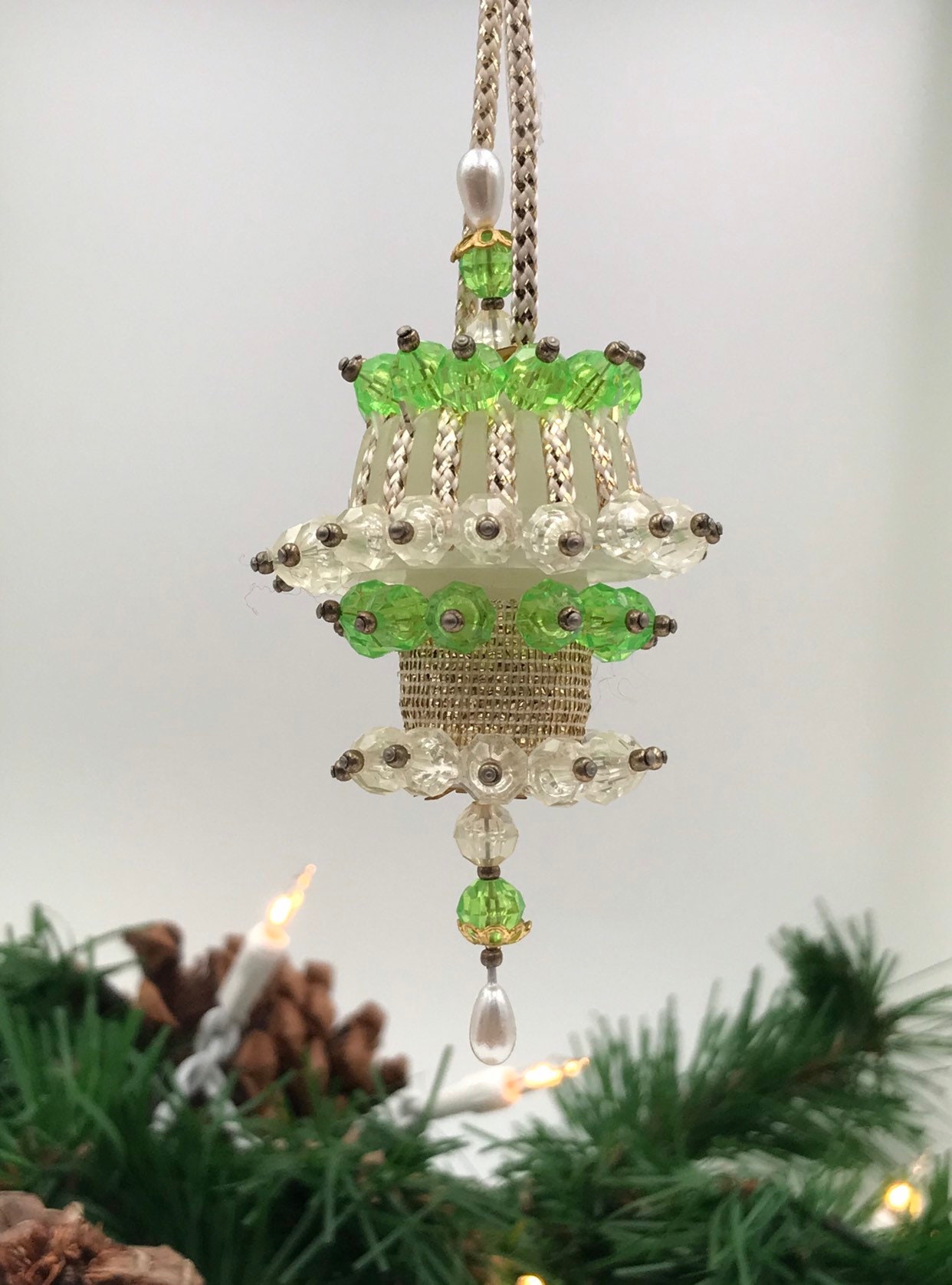 Vintage Beaded Christmas Ornaments 