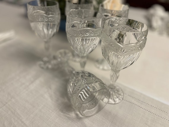 Vintage Southern Garden by Oneida Goblets, Glasses