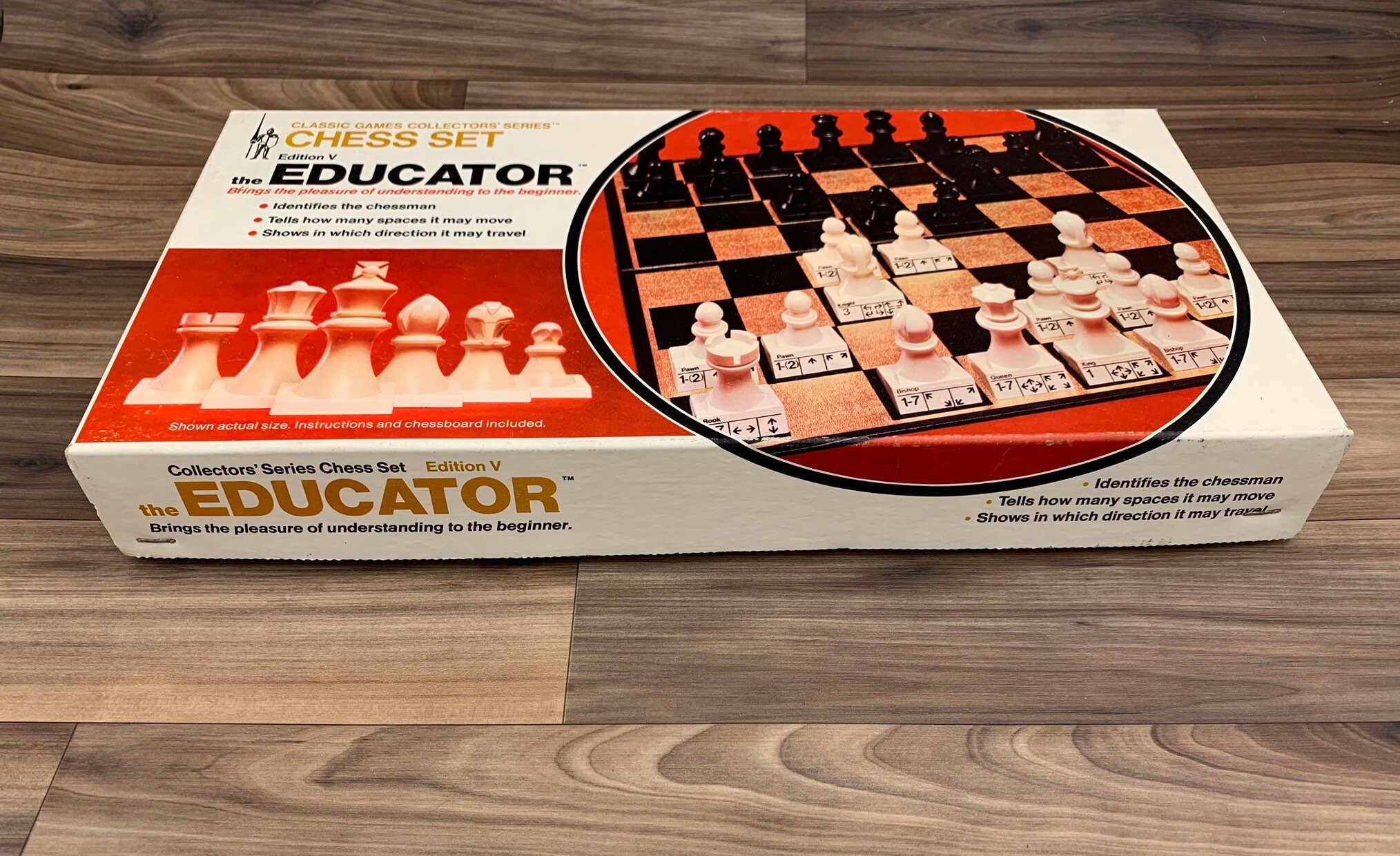 Vintage Educator Chess Set Classic Game Collectors Series, beginners ...