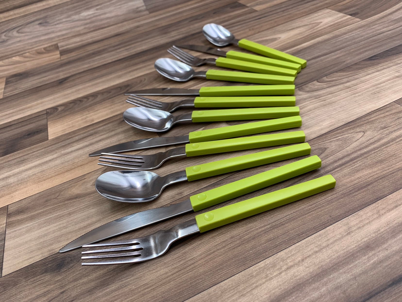 Rustic Cabin Vintage Trailer Camping Glamping Retro Stainless Flatware