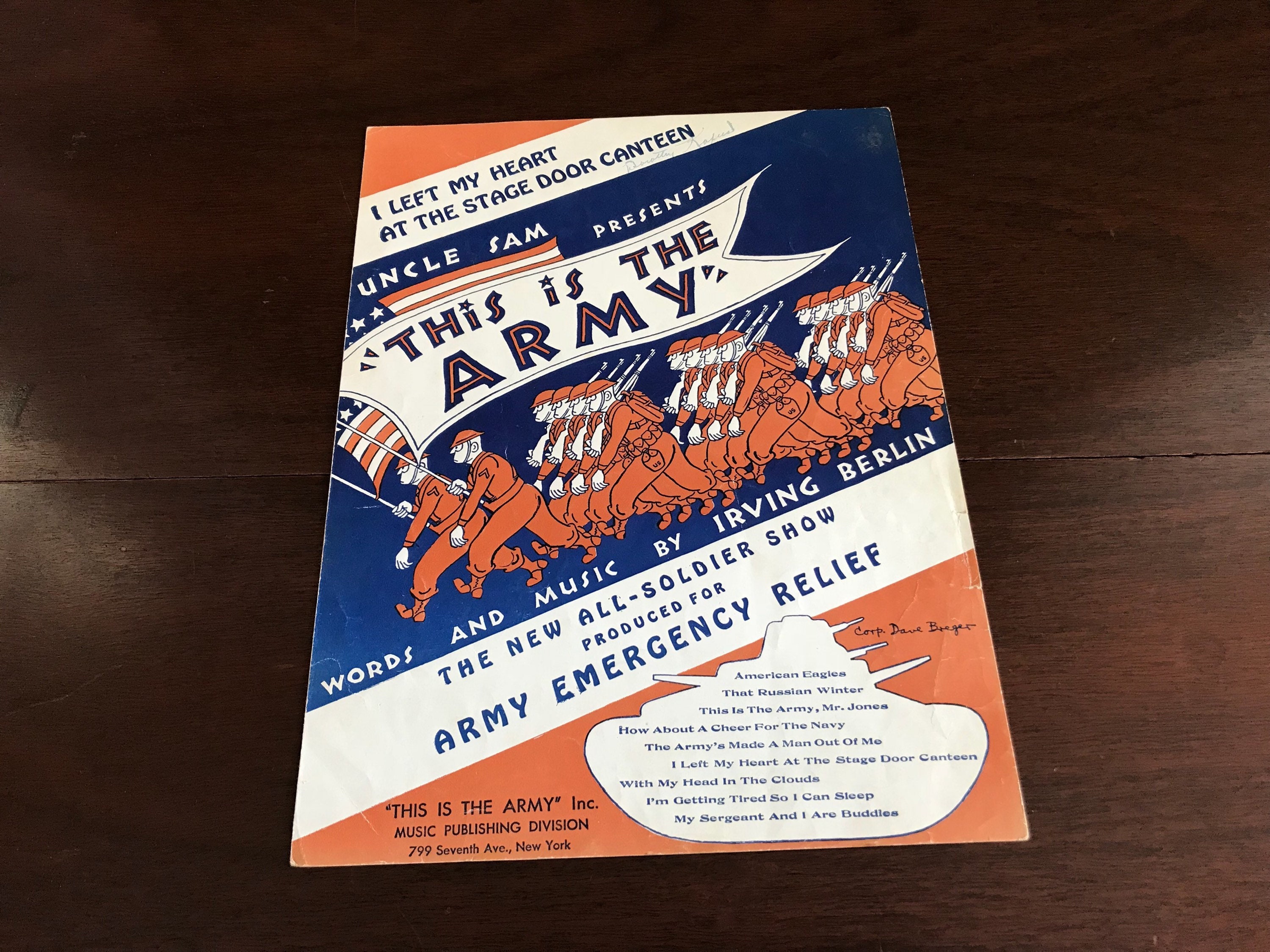 Vintage Patriotic Music Irving Berlin Music This Is The Army
