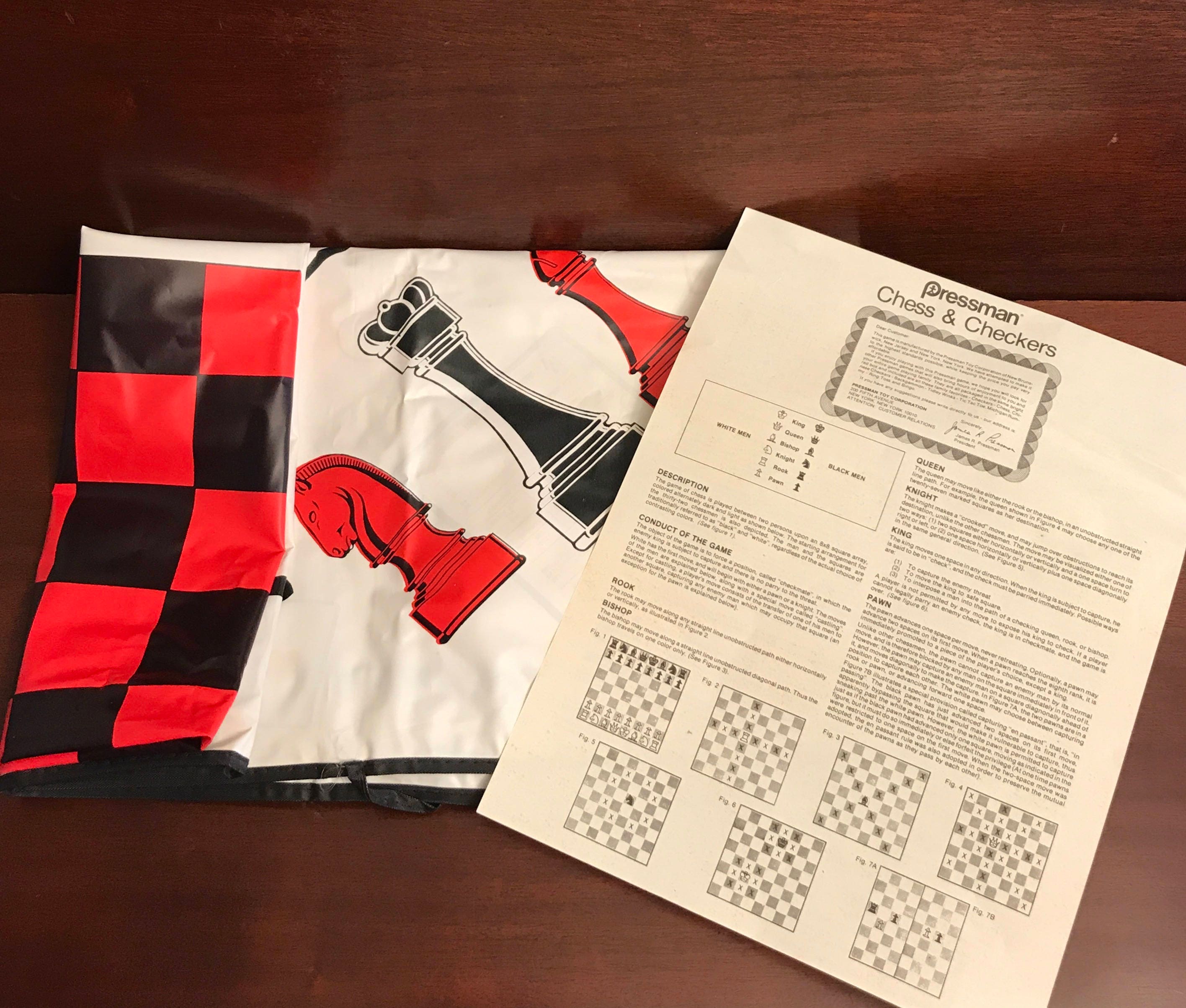 Vintage Bridge TABLECOVER, Checkers Chess TABLECOVER, 2 in 1 Game card