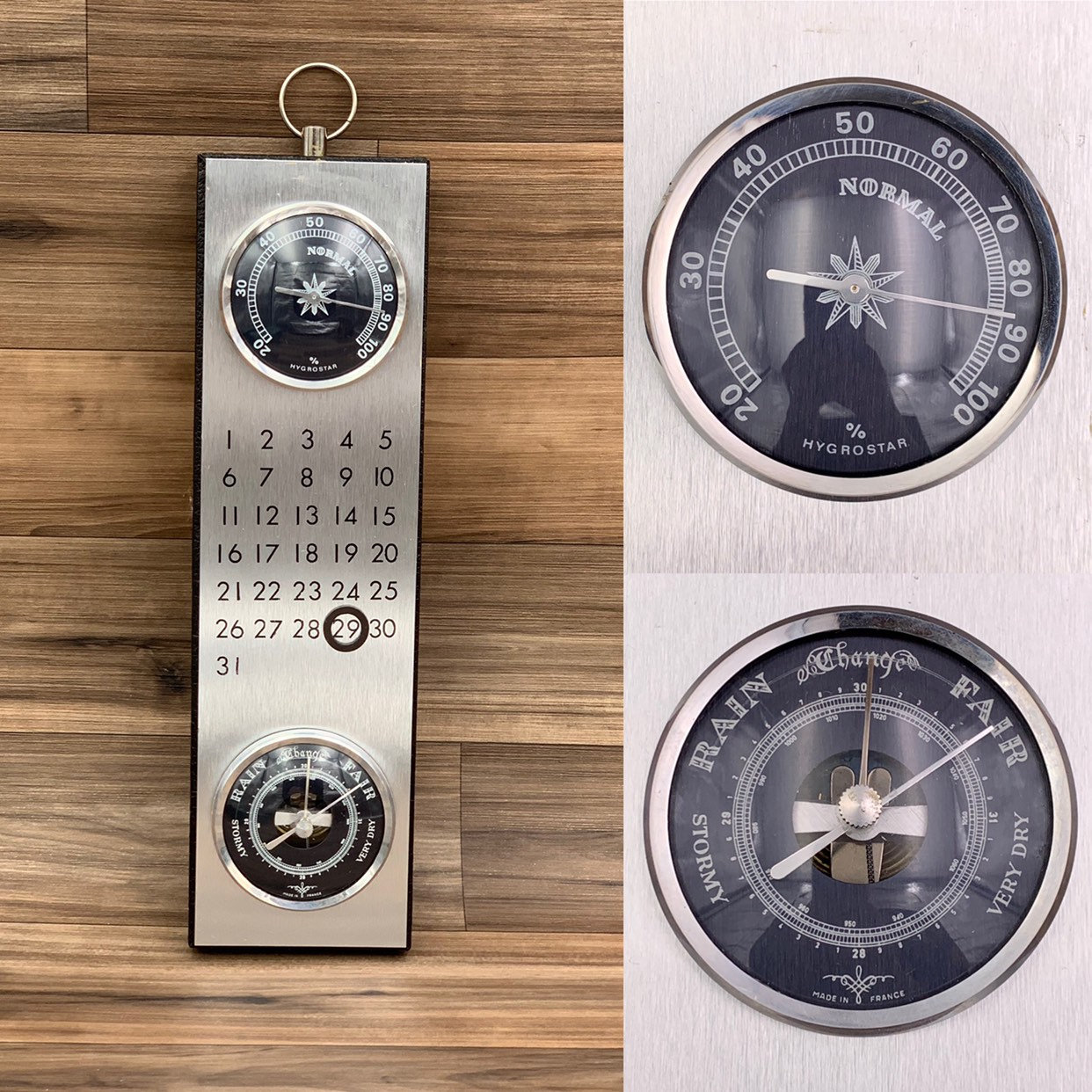 Vintage Weather Station with a perpetual Calendar, collectible Weather