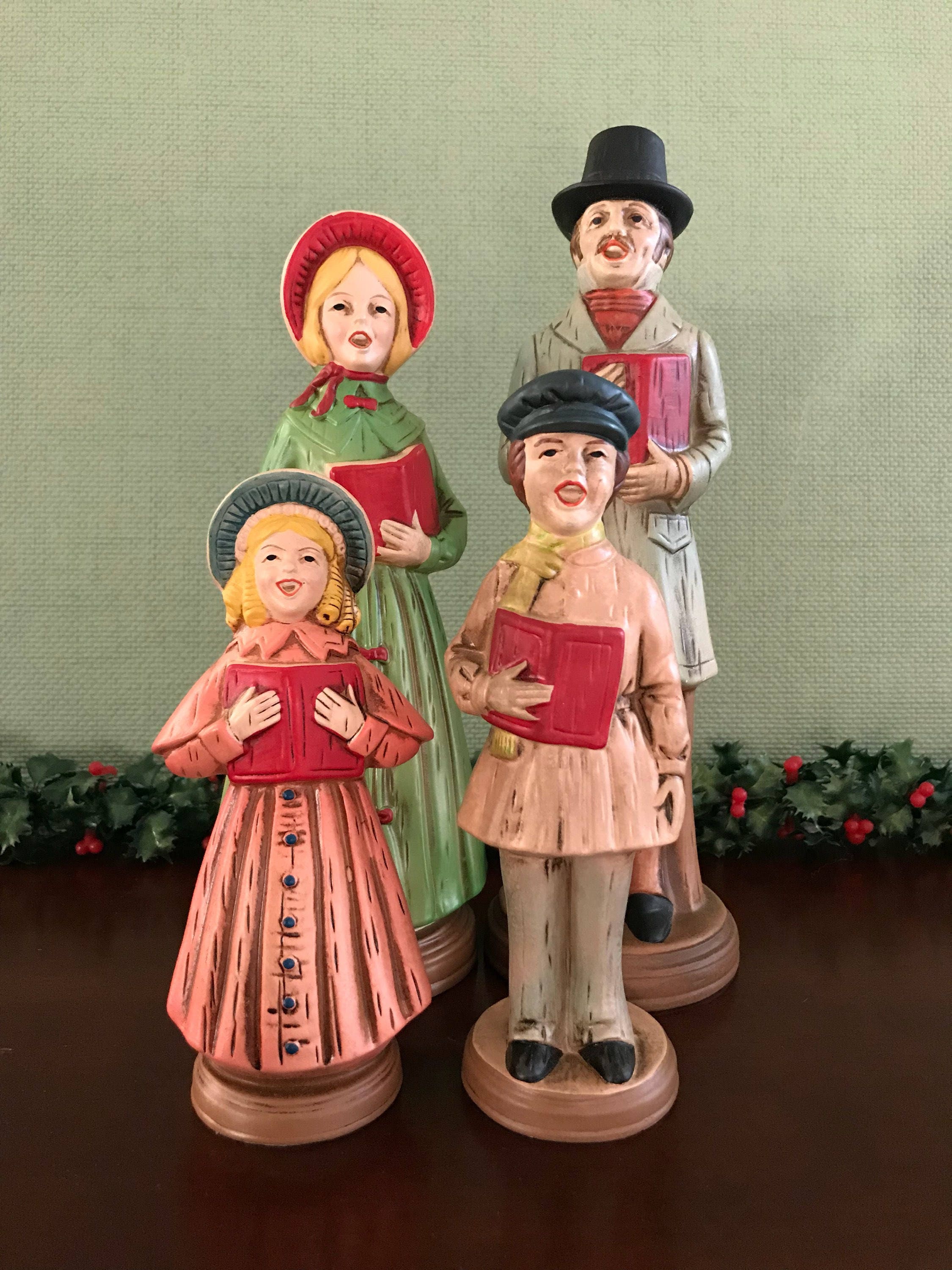 Vintage Christmas Carolers Figurines 