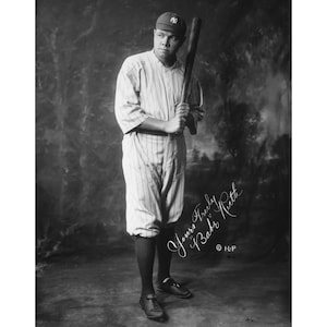 Babe Ruth 1920 - Qualitätsnachdruck eines Vintagen Fotos