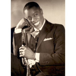 Louis Armstrong - Quality Reprint of a Vintage Photo