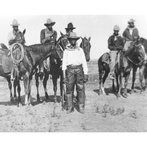 Black Cowboys in Bonham Texas 1890 - Quality Reprint of a Vintage Photo