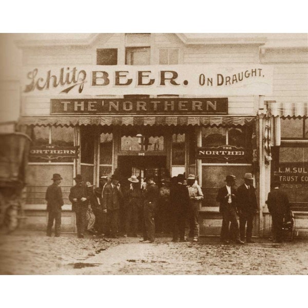 The Northern Saloon - Quality Reprint of a Vintage Photo