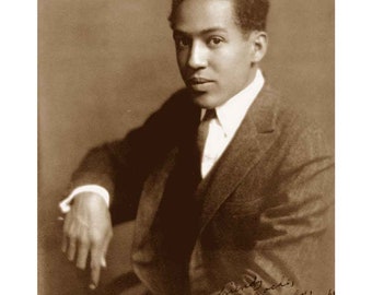 Langston Hughes - Reimpresión de calidad de una fotografía antigua