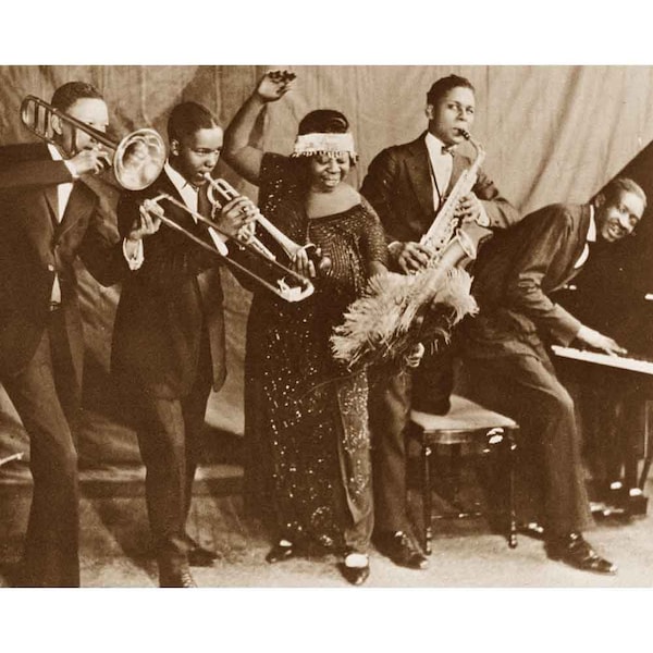 Ma Rainey and Her Band - Quality Reprint of a Vintage Photo