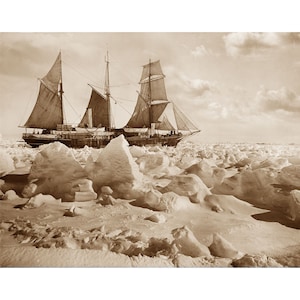 The Endurance at Full Sail - Quality Reprint of a Vintage Photo