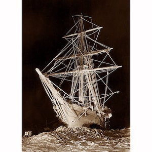 The Endurance At Night - Quality Reprint of a Vintage Photo