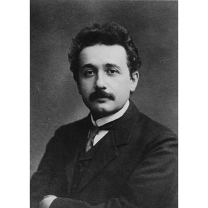 Portrait of Albert Einstein in 1912 - Quality Reprint of a Vintage Photo