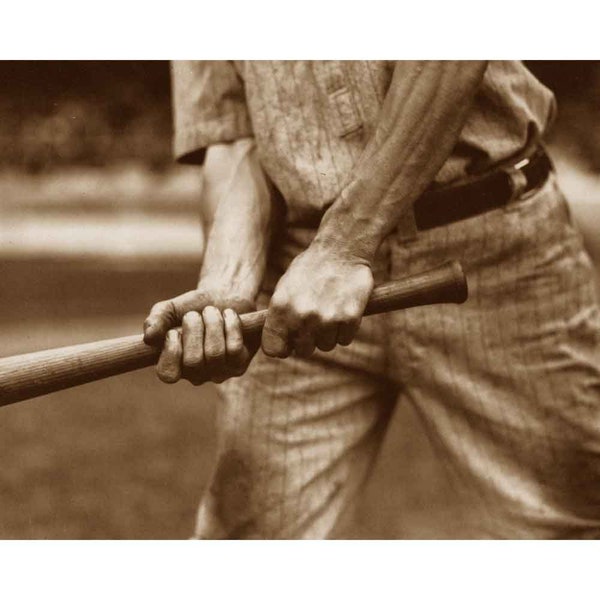 Honus Wagner Grips The Bat - Quality Reprint of a Vintage Photo