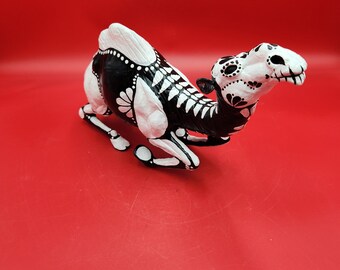 Camel Day Of The Dead   Dia De Los Muertos Skeleton Art One Of A Kind  Pet Memorial