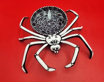 Spider  Day Of The Dead Arachnid  Dia De Los Muertos Skeleton Art One Of A Kind Pet Memorial Animal Memorial