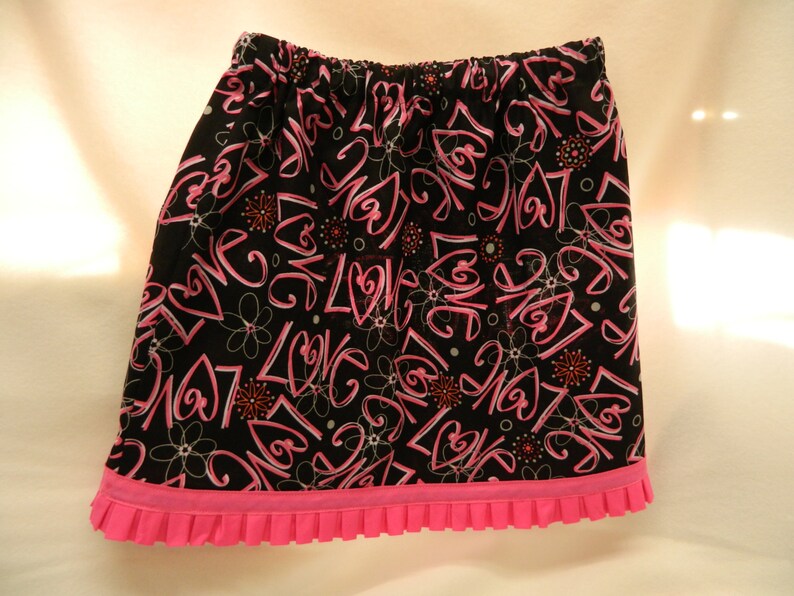 Love Elastic Waist Girls/' Skirt