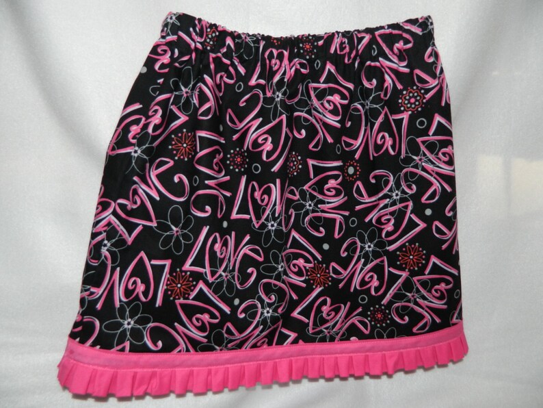 Love Elastic Waist Girls/' Skirt