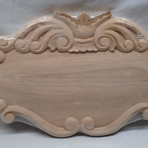 New Solid Hand Carved Oak Wall Plaque