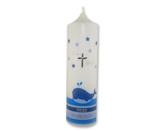Christening candle-Baptism Candle - personalised candles - Christening gifts Candle  250x70 mm Original Design TKR484