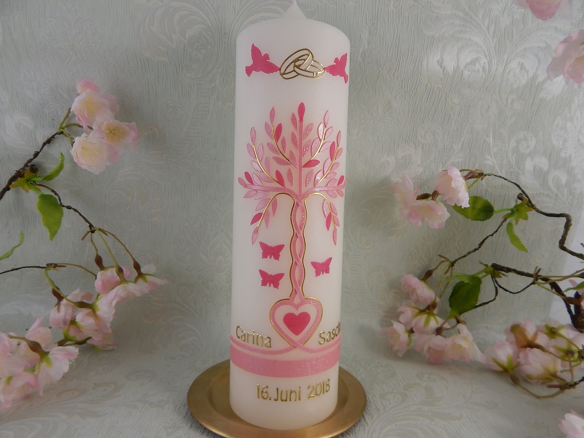 Wedding candle Unity candle Wedding candles Unity Etsy