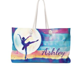 Personalized Dance Weekender Bag, Dance Christmas Gifts, Dance Birthday Gifts,