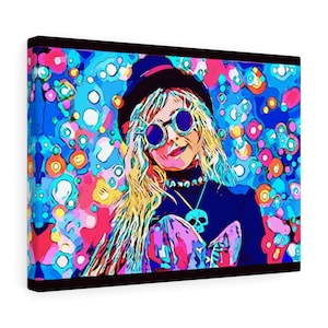 Girl Steam Punk Rock Wall Art Canvas