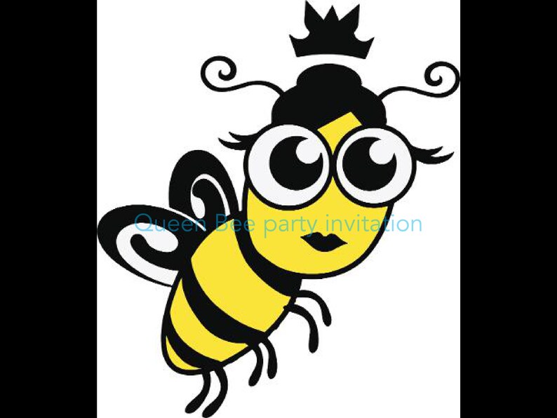 Queen Bee Birthday Party Invitation, Instant Download, Bee Printable ...