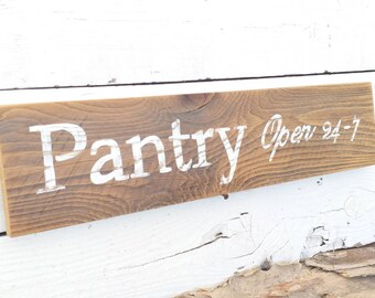 Items Similar To Pantry Sign Rustic Wood Sign Kitchen Sign