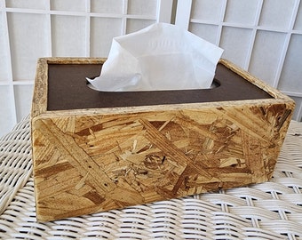 Tissue Box Cover Holder Wood  Box Wooden Cover Reclaimed Rustic Upcycled Wood Gifts Under 50 Dollars Gift For Her Free Shipping