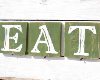 Eat, Eat Sign, Eat Sign For Kitchen, Eat Sign Wood, Eat Sign Decor, Eat Kitchen Wall Decor, Kitchen Decor, Farmhouse Decor, Farmhouse Sign