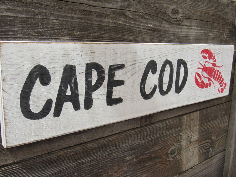 Cape Cod Sign Symbol Cape Cod Sign New England Decor Cape Cod Art Lobster Art Lobster Sign ...