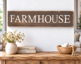 Farmhouse Wood Sign, Kitchen Wood Decor, Country Kitchen Decor, Rustic Home Decor, Housewarmnig Gift