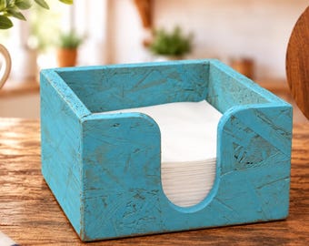 Napkin Holder, Wood Napkin Box, Kitchen Decor, Dining Decor, Rustic Home Decor, Housewarming Gift