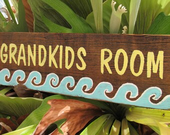 Letrero para habitación de nietos, decoración de guardería, habitación de nietos, regalo del día de la madre para la abuela, regalo del día de la madre para la abuela, habitación de nietos, envío gratuito