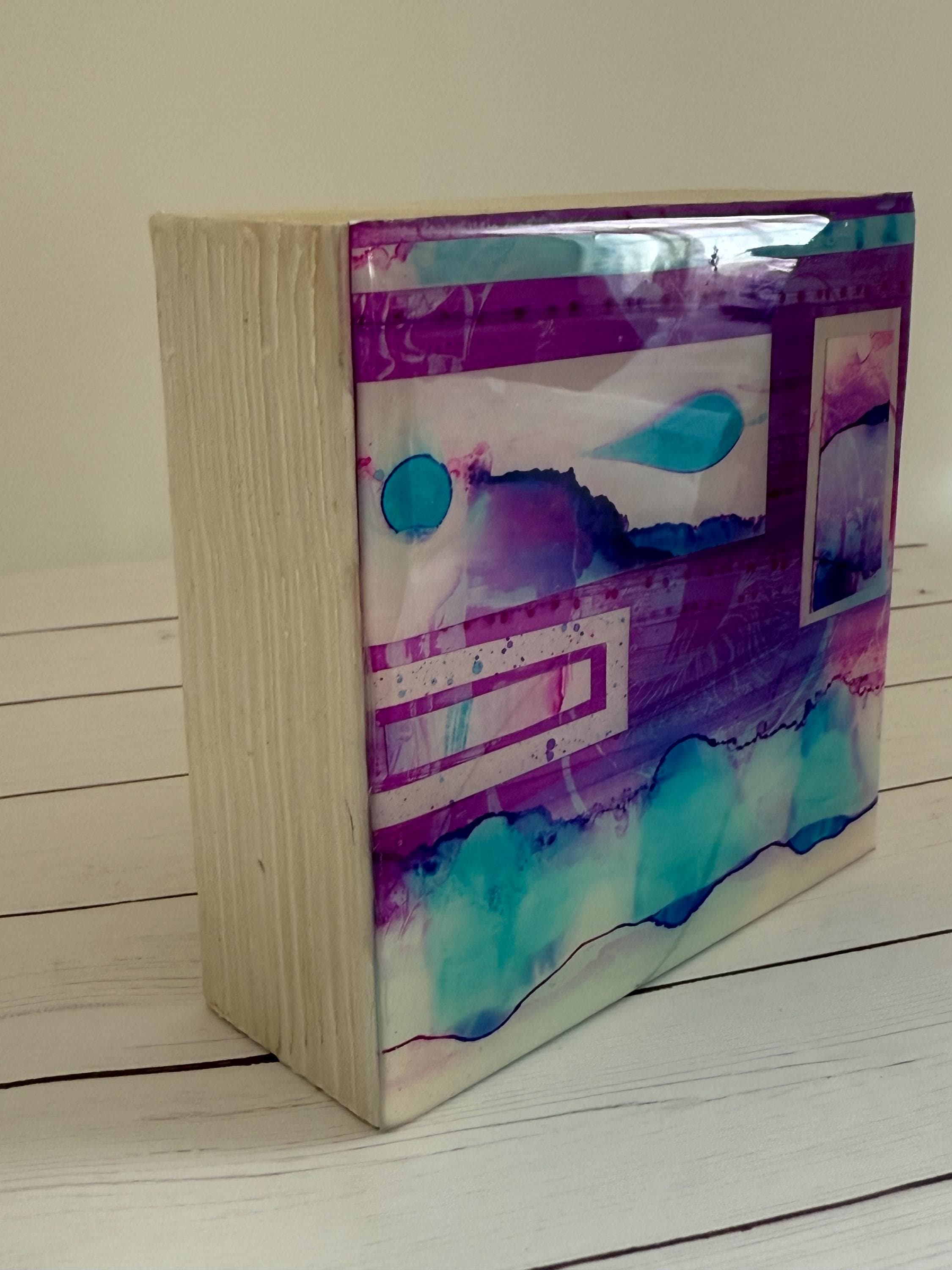 Abstract Art/Mini Art/Alcohol Ink Resin Art
