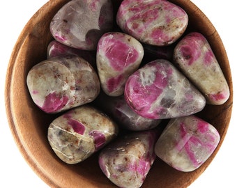 1 RUBY IOLITE - Ethically Sourced Tumbled Stone