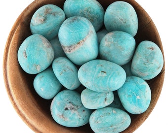 1 Amazonite (Peru) - Ethically Sourced Tumbled Stone