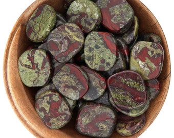 1 Dragon's Blood Jasper - Ethically Sourced Tumbled Stone