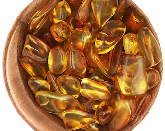 1 Baltic Amber - Ethically Sourced Tumbled Stone