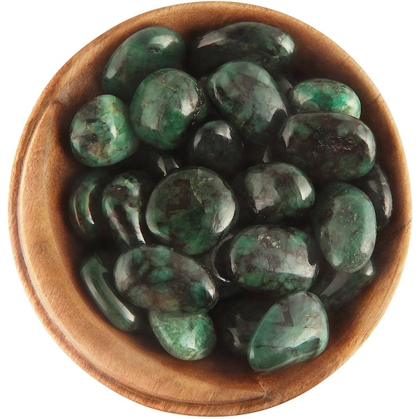 1 Emerald - Ethically Sourced Tumbled Stone