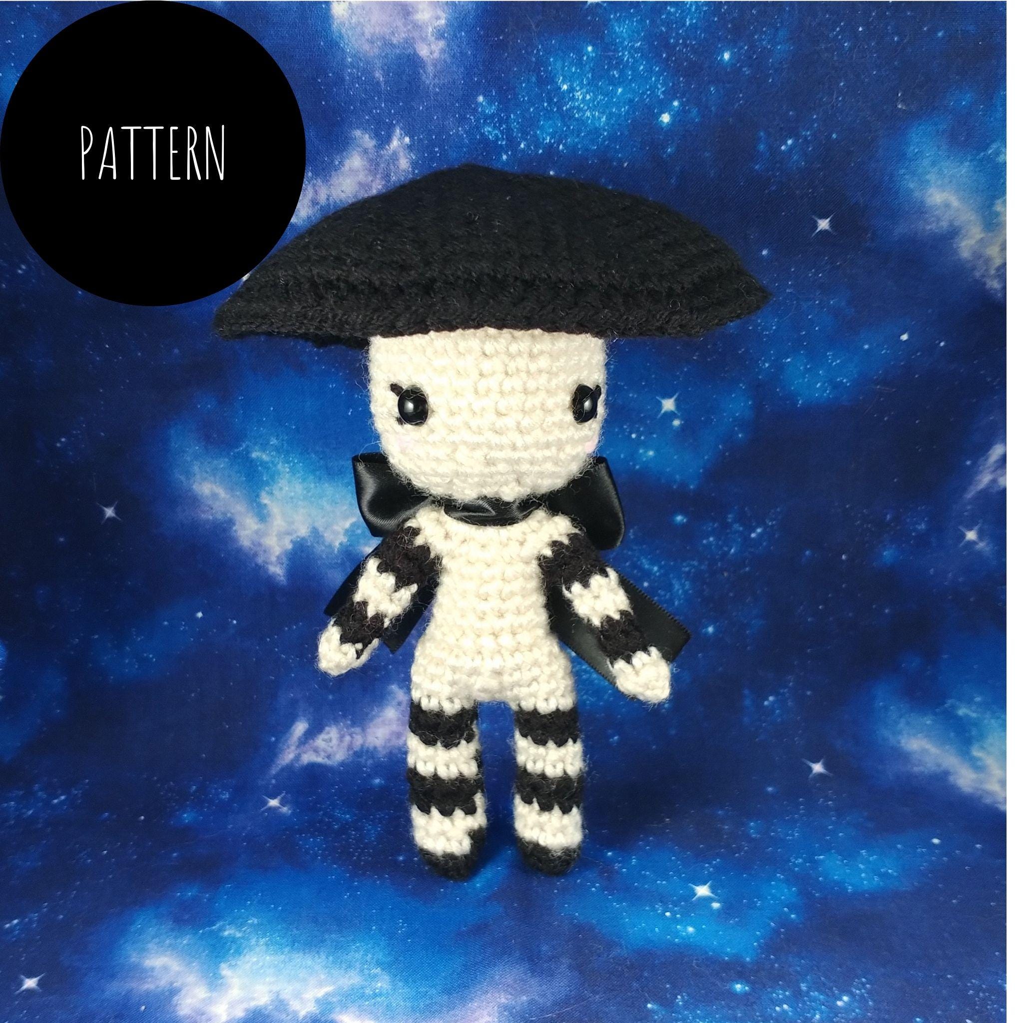 Goth Mushroom Fairy Crochet Pattern