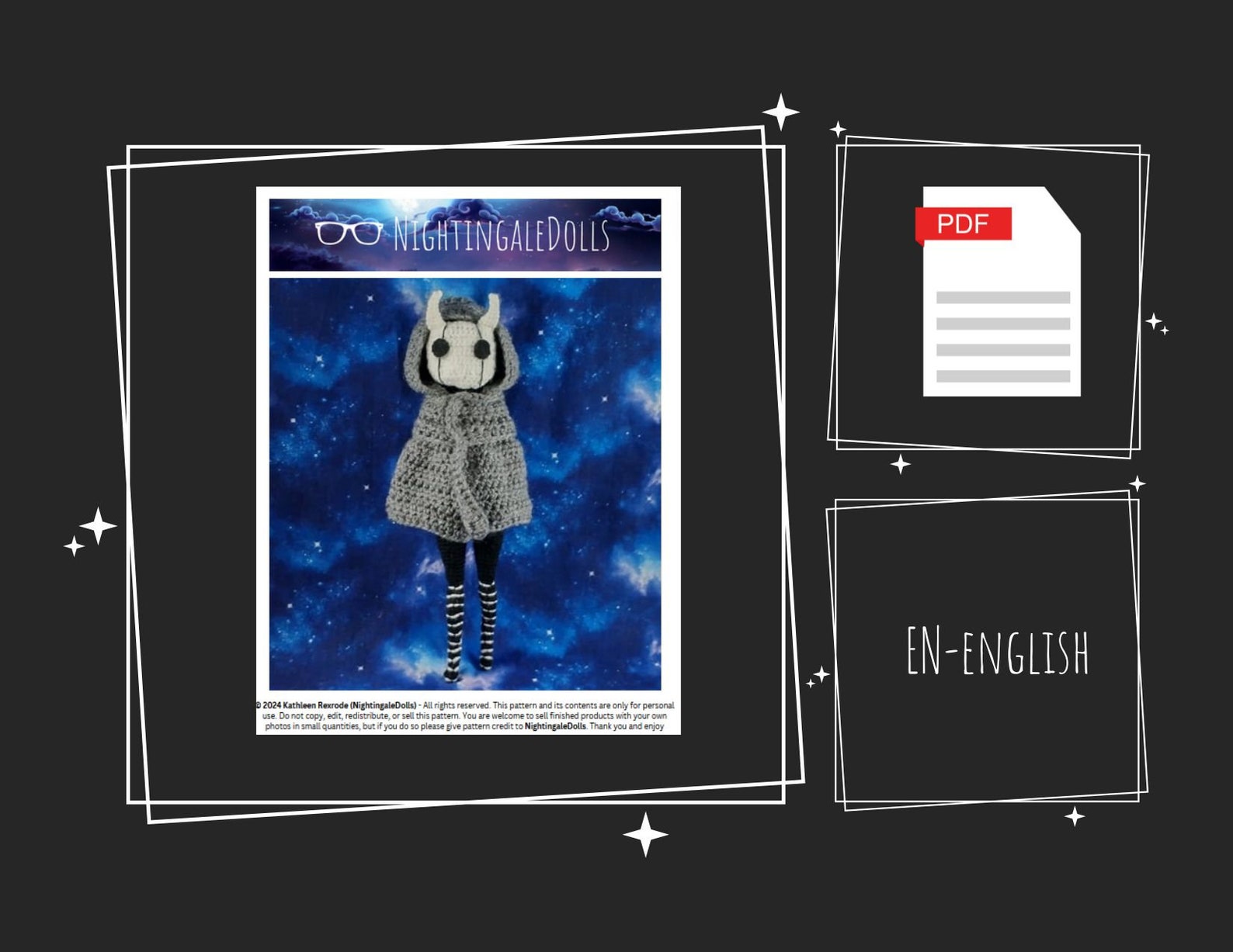 Void Pattern Printable Void Spirit Crochet Pattern, Creepy Cute Amigurumi Art Doll (PDF) - Etsy